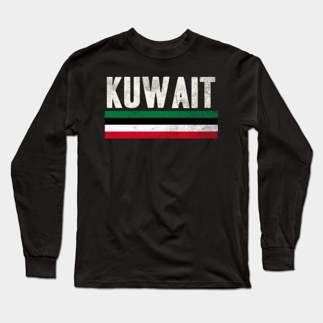 Kuwait Flag design for Women & Men Long Sleeve T-Shirt by KuTees